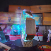 Underwater Coral Reef Epoxy Resin Lamp – Whale Shark, Sea Turtle & Diver Ocean Diorama