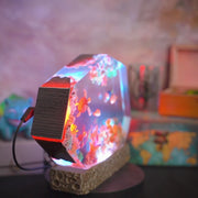 Finding Nemo Epoxy Resin Lamp – Nemo Clownfish & Sea Turtle Coral Reef Diorama Light