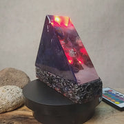 Astronaut Space Galaxy Resin Lamp – Earth Planet Cosmic Explorer Diorama Light