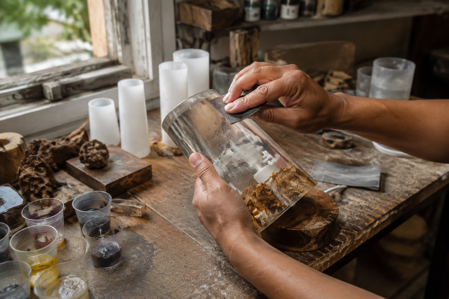 Lumiere Resin Studio handmade Epoxy Resin process