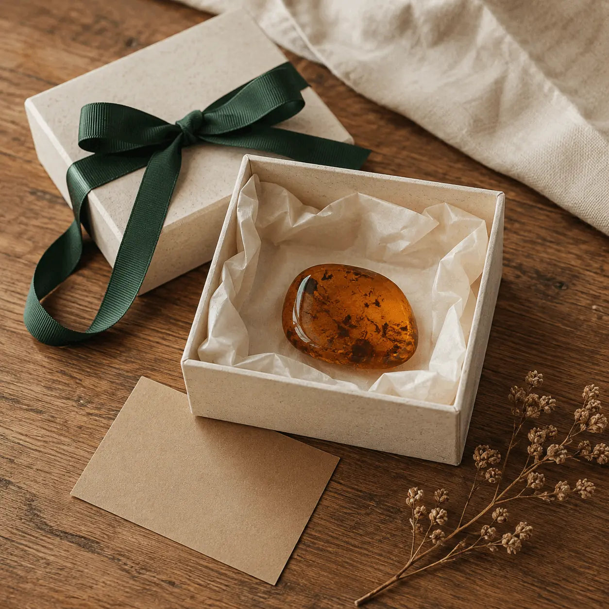 Handmade resin gift in premium packaging